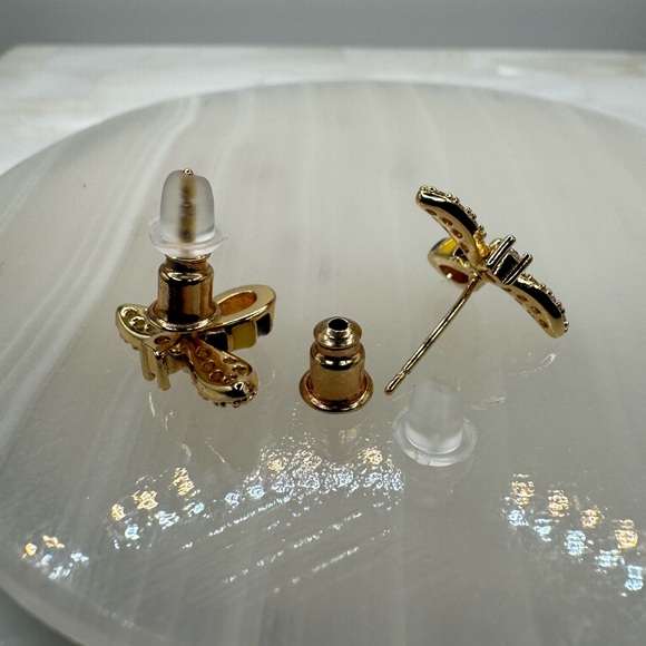 3/$15 Cute Little Bee Sparkly Earrings - Picture 6 of 7